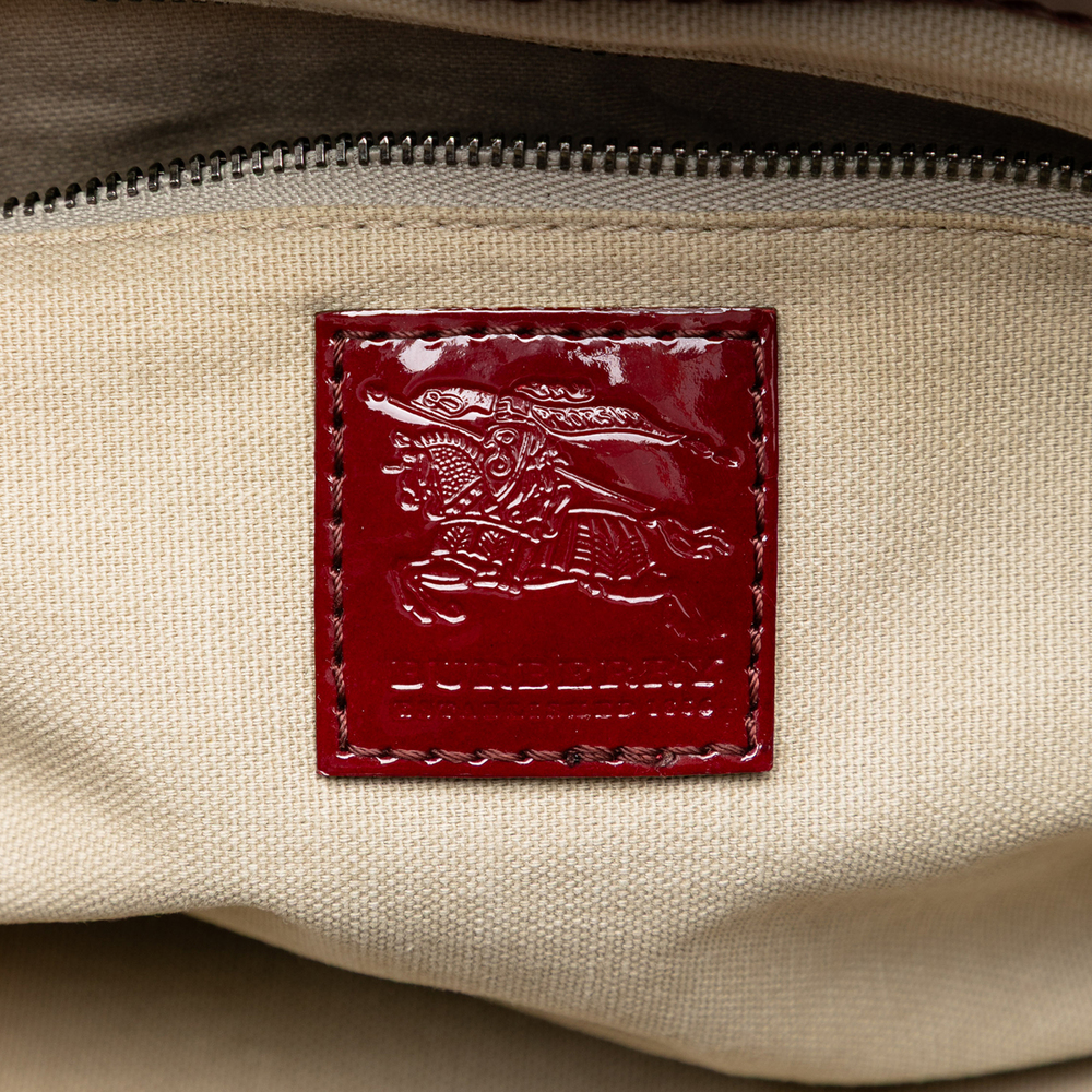 Pre-Loved Burberry House Check Coated Canvas Hearts Gracie Tote - Picture 5 of 7